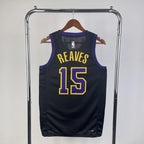 Austin Reaves No.15 Los Angeles Lakers City Edition Jersey 2025-26 NBA Authentic Swingman Jersey - View 4