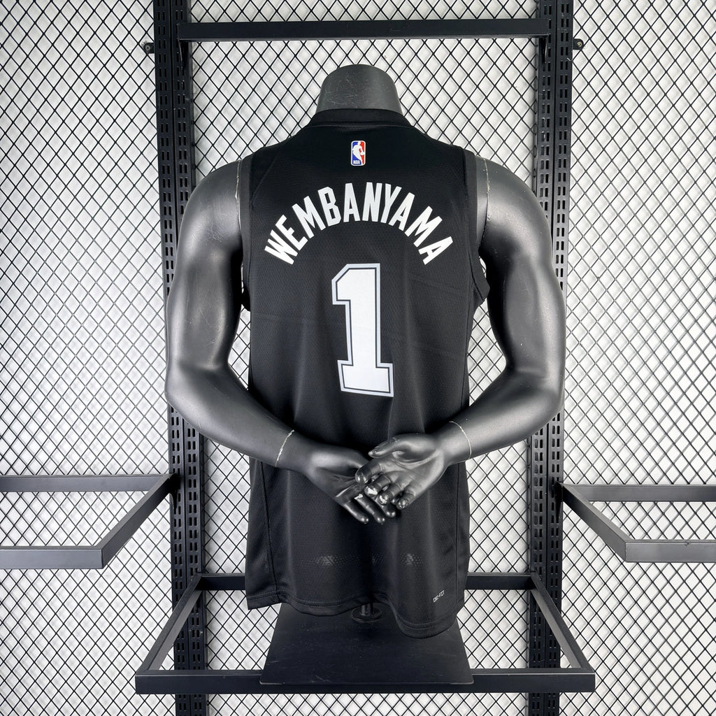 Victor Wembanyama No.1 San Antonio Spurs City Edition Jersey 2025-26 NBA Authentic Swingman Jersey - View 1