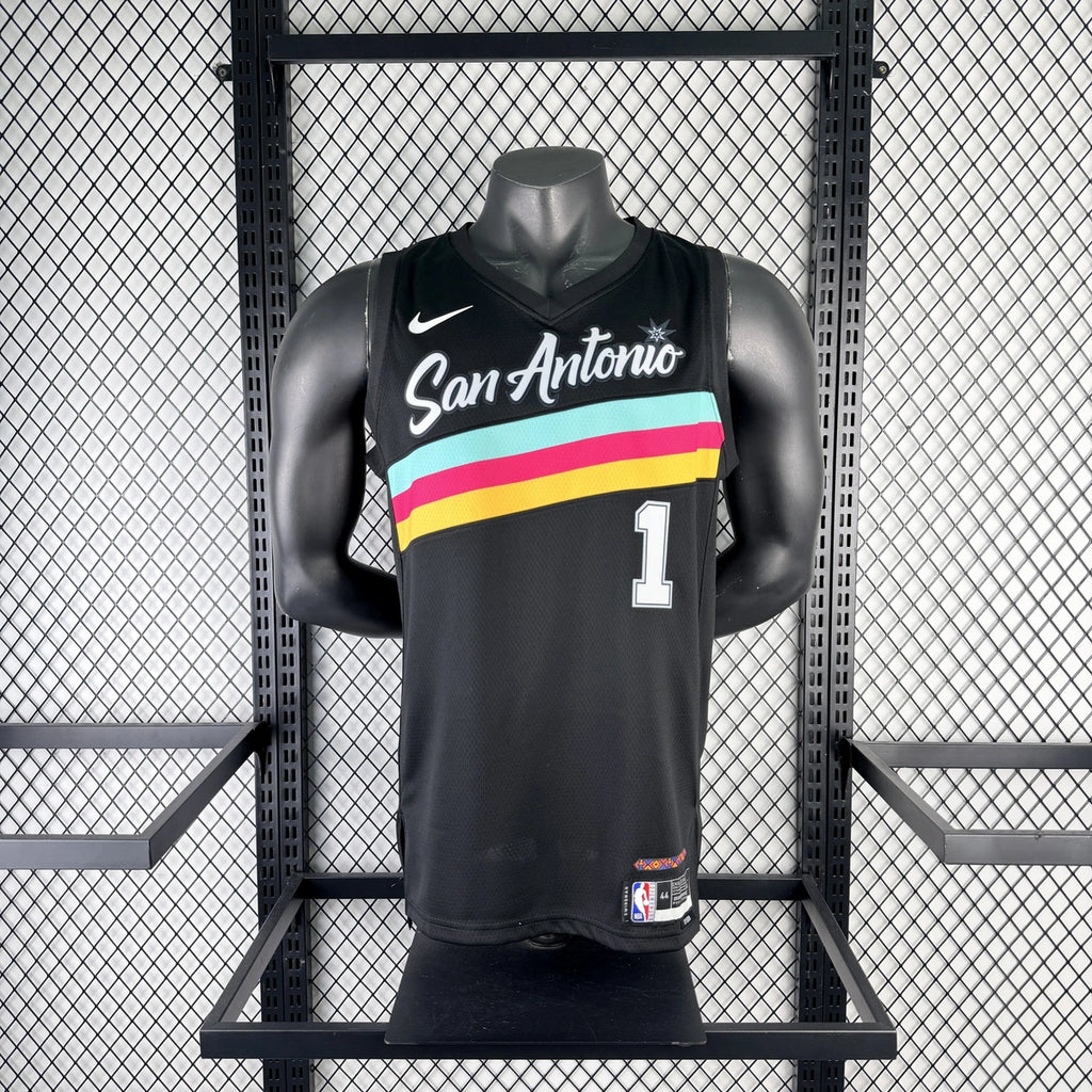 Victor Wembanyama No.1 San Antonio Spurs City Edition Jersey 2025-26 NBA Authentic Swingman Jersey - View 4