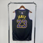 LeBron James No.23 Los Angeles Lakers City Edition Jersey 2025-26 NBA Authentic Swingman Jersey - View 2