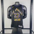 LeBron James No.23 Los Angeles Lakers City Edition Jersey 2025-26 NBA Authentic Swingman Jersey - View 5