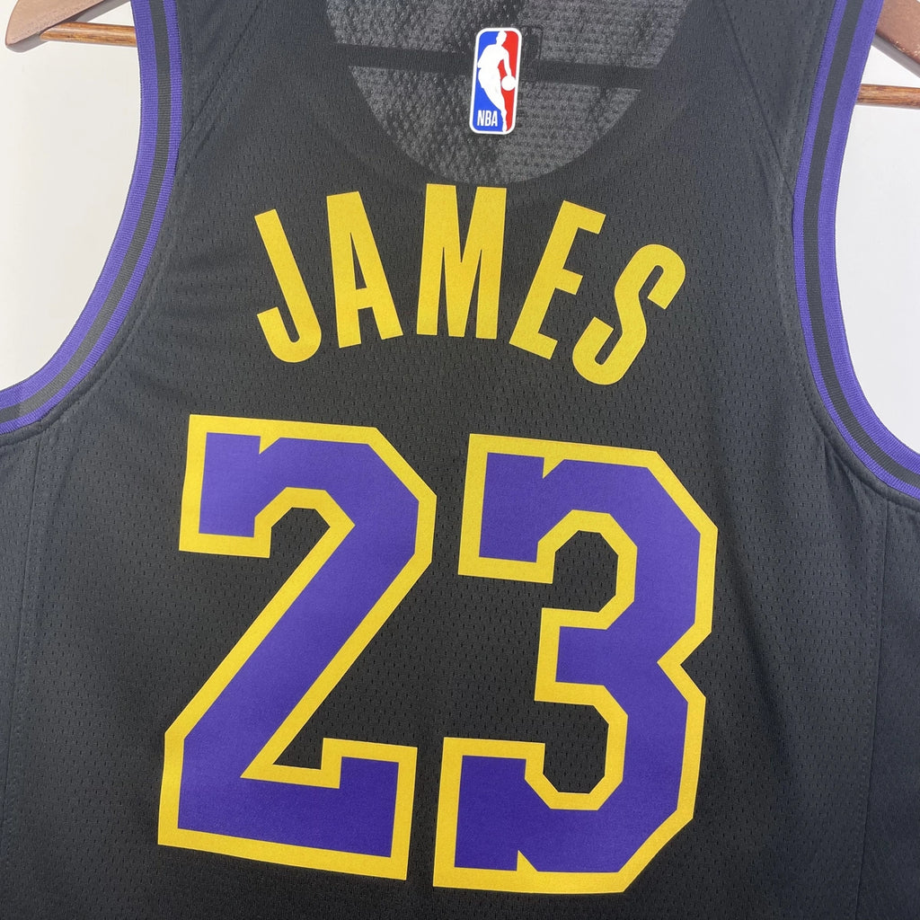 LeBron James No.23 Los Angeles Lakers City Edition Jersey 2025-26 NBA Authentic Swingman Jersey - View 7