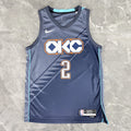 Shai Gilgeous-Alexander No.2 Oklahoma City Thunder City Edition Jersey 2025-26 NBA Authentic Swingman Jersey - View 1