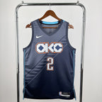 Shai Gilgeous-Alexander No.2 Oklahoma City Thunder City Edition Jersey 2025-26 NBA Authentic Swingman Jersey - View 3