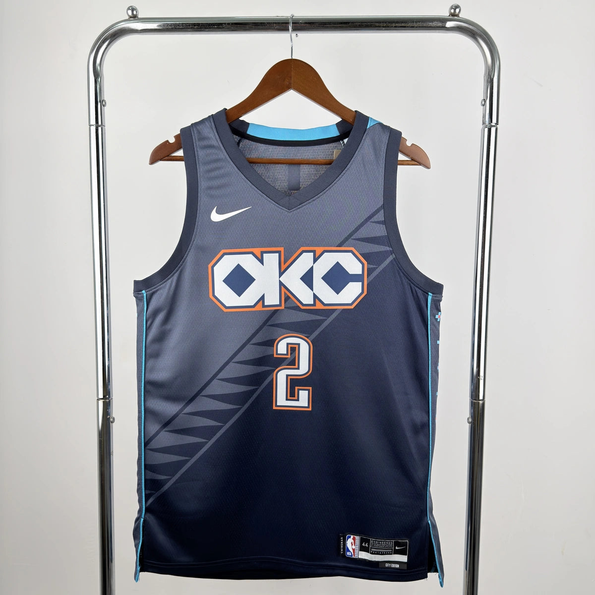 Shai Gilgeous-Alexander No.2 Oklahoma City Thunder City Edition Jersey 2025-26 NBA Authentic Swingman Jersey - View 3