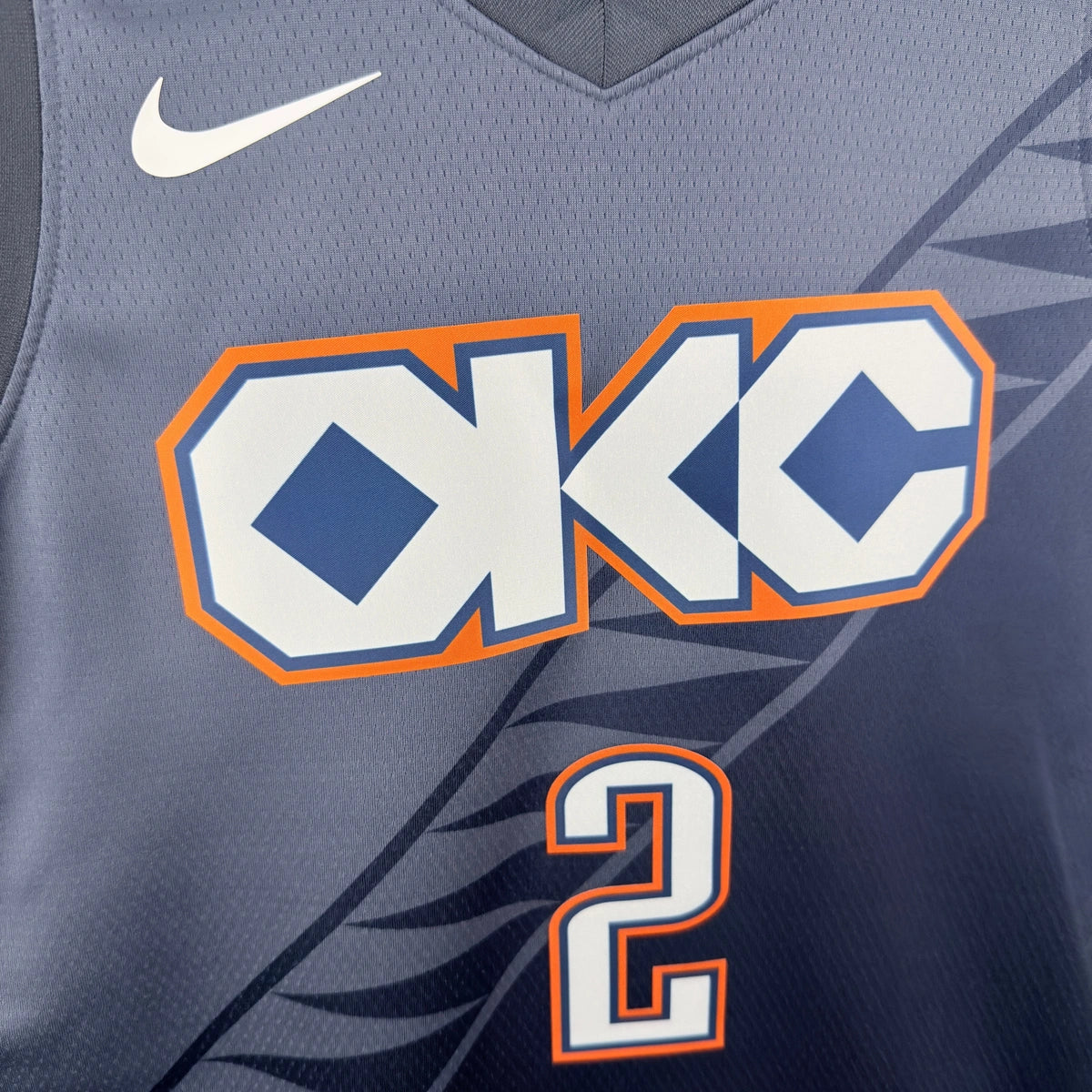 Shai Gilgeous-Alexander No.2 Oklahoma City Thunder City Edition Jersey 2025-26 NBA Authentic Swingman Jersey - View 5