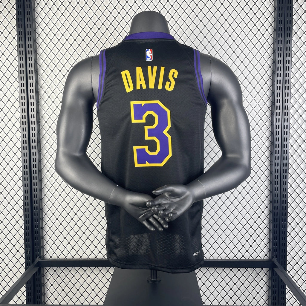 Anthony Davis No.3 Los Angeles Lakers City Edition Jersey 2025-26 NBA Authentic Swingman Jersey - View 1