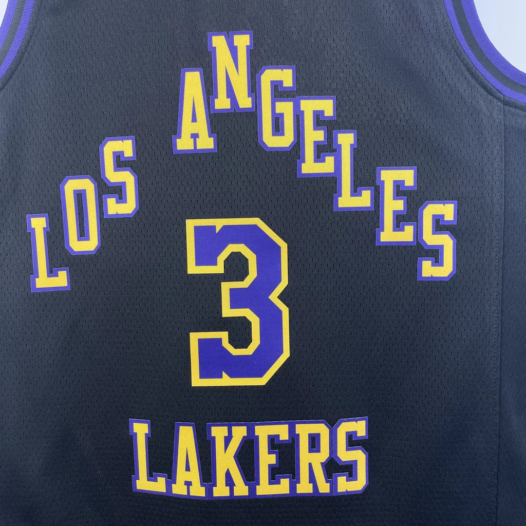 Anthony Davis No.3 Los Angeles Lakers City Edition Jersey 2025-26 NBA Authentic Swingman Jersey - View 4
