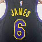 LeBron James No.6 Los Angeles Lakers City Edition Jersey 2025-26 NBA Authentic Swingman Jersey - View 6