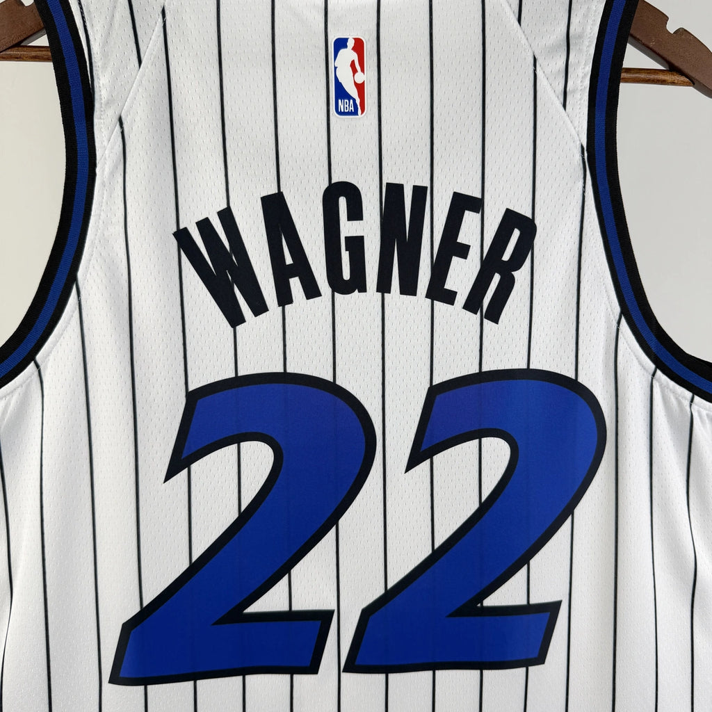 Franz Wagner No.22 Orlando Magic Home White Jersey 2025-26 NBA Authentic Swingman Jersey - View 4