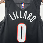 Damian Lillard No.0 Portland Trail Blazers Away Black Jersey 2025-26 NBA Authentic Swingman Jersey - View 1