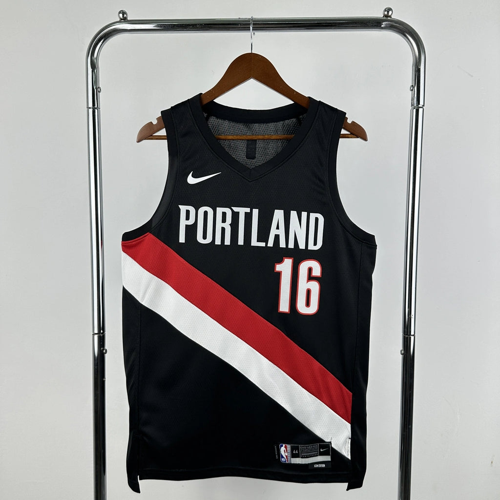Damian Lillard No.0 Portland Trail Blazers Away Black Jersey 2025-26 NBA Authentic Swingman Jersey - View 7
