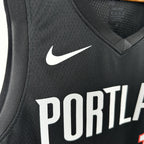 Damian Lillard No.0 Portland Trail Blazers Away Black Jersey 2025-26 NBA Authentic Swingman Jersey - View 8