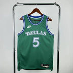 D'Angelo Russell No. 5 Dallas Mavericks Throwback Green Jersey 2025-26
