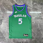 D'Angelo Russell No.5 Dallas Mavericks Throwback Green Jersey 2025-26 NBA Authentic Swingman Jersey - View 5