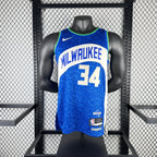 Giannis Antetokounmpo Milwaukee Bucks No.34 City Edition Jersey 2023-24 - View 11