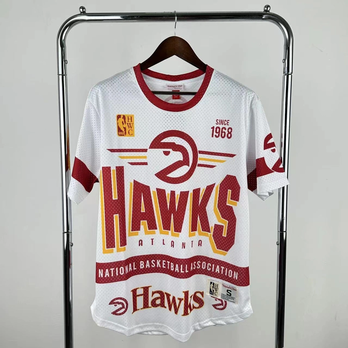 Atlanta Hawks Mitchell & Ness HWC Retro Tee for Men | Premium Vintage Style
