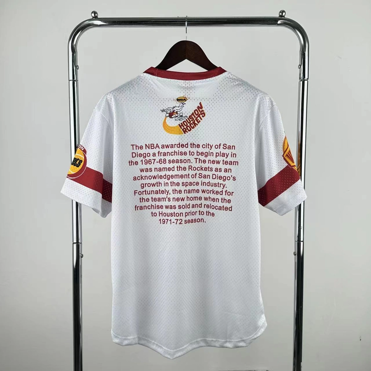 Houston Rockets Mitchell & Ness HWC Retro Tee for Men | Premium Vintage Style