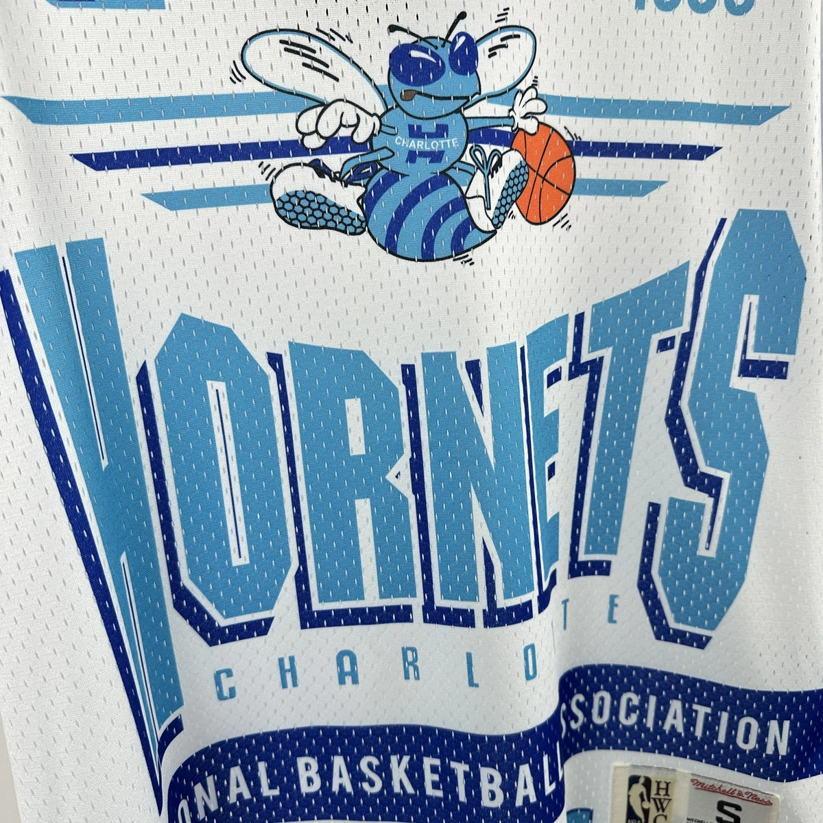 Charlotte Hornets Mitchell & Ness HWC Retro Tee for Men | Premium Vintage Style