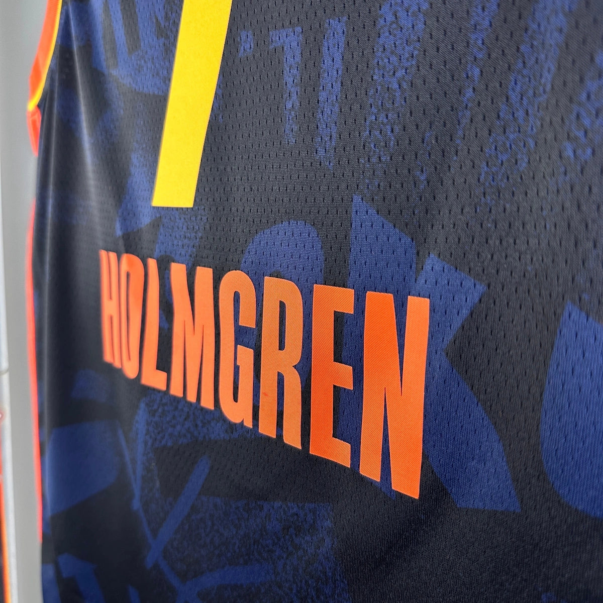 Chet Holmgren Oklahoma City Thunder No.7 City Edition Jersey 2023-24 - View 2