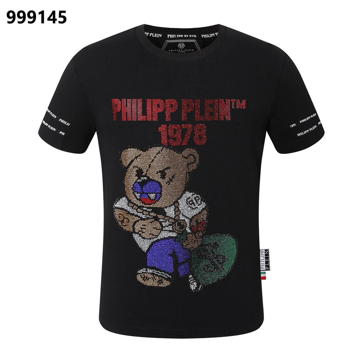 PP Black Cotton Street Style T-Shirt #76 | Men's Tee