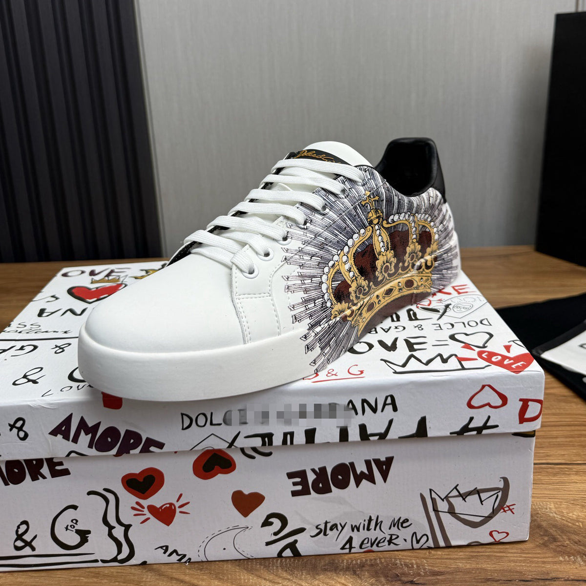 White & Black Casual Sneakers #28 | Streetwear Shoes