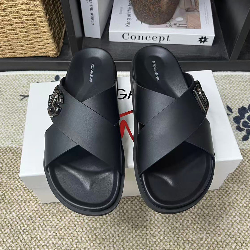 D*G Grey Men's Slides #58 | Men's Streetwear