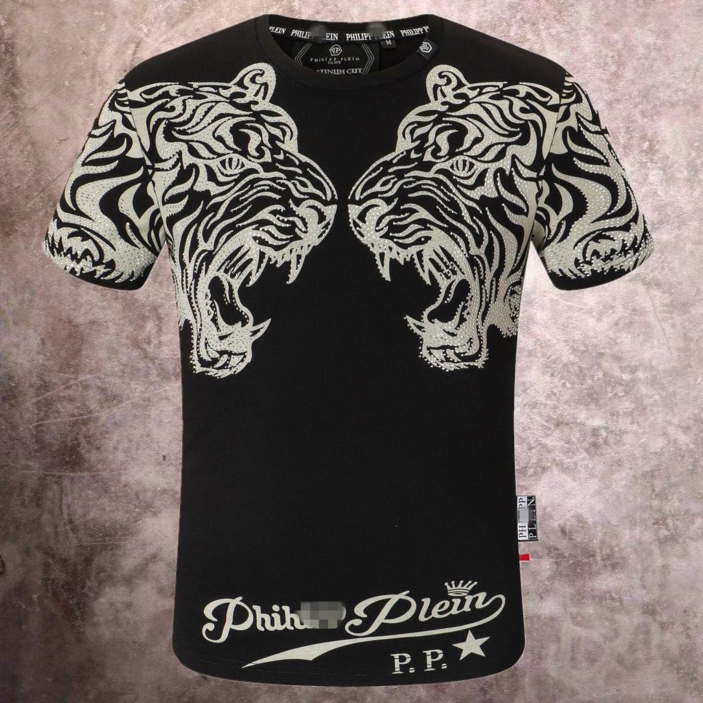 PP Black Cotton Street Style T-Shirt #35 | Men's Tee