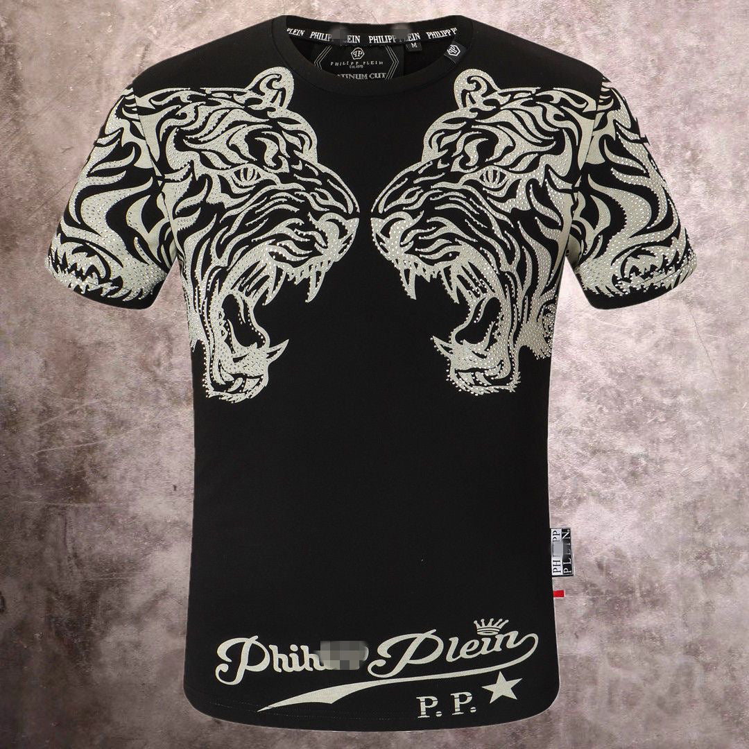PP Black Cotton Street Style T-Shirt #35 | Men's Tee