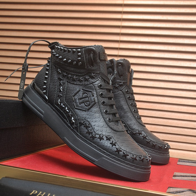 PP White Casual Sneakers #109 | Men's Streetwear