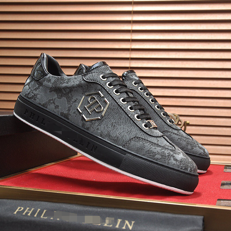 PP Black Casual Sneakers #80 | Men's Streetwear