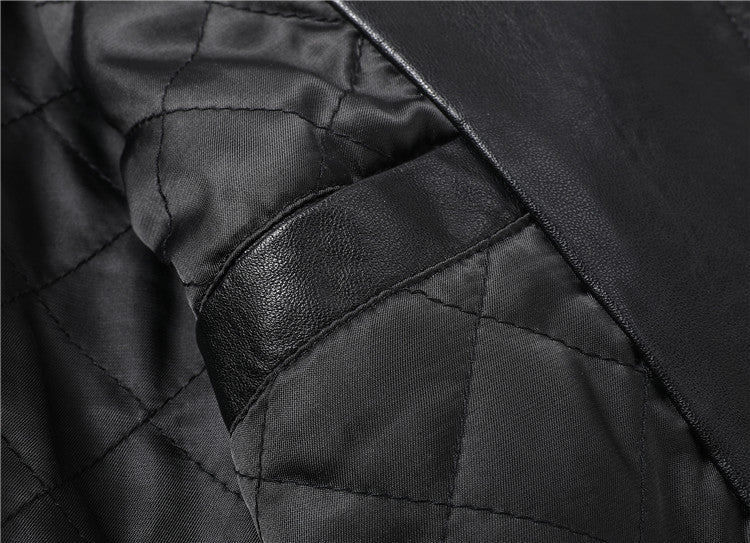 PP Black Leather Jacket #14 | Men's Streetwear