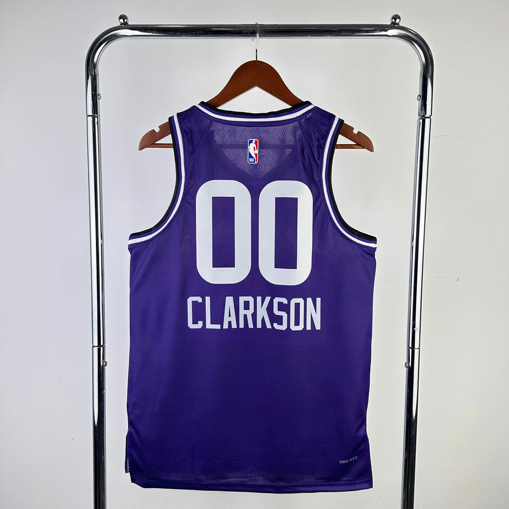 Jordan Clarkson Utah Jazz No.00 City Edition Jersey 2023-24 - View 2