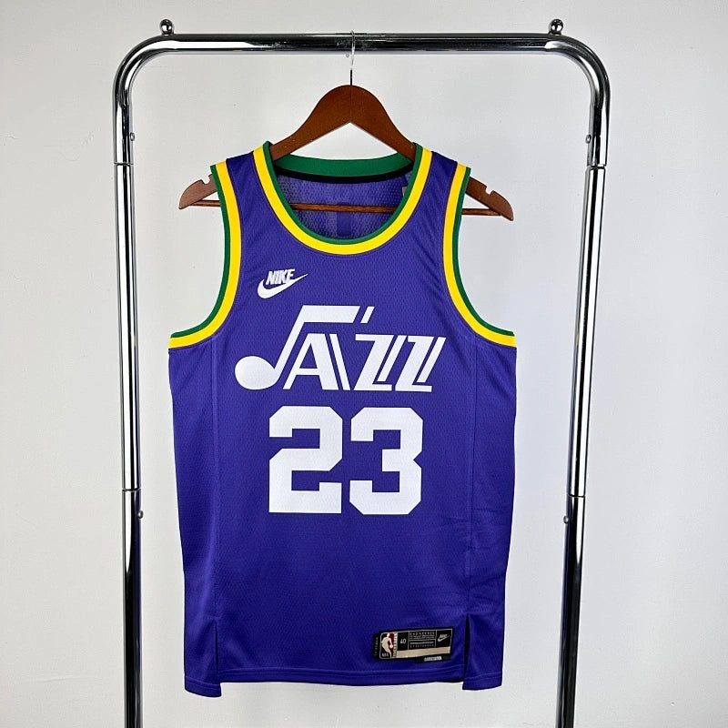 Lauri Markkanen Utah Jazz No.23 Throwback Jersey 2023-24 - View 10