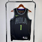 Zion Williamson New Orleans Pelicans No.1 City Edition Jersey 2025-26 - View 11
