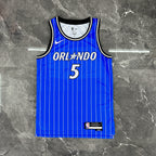 Paolo Banchero No.5 Orlando Magic Road Blue Jersey 2025-26 NBA Authentic Swingman Jersey - View 1