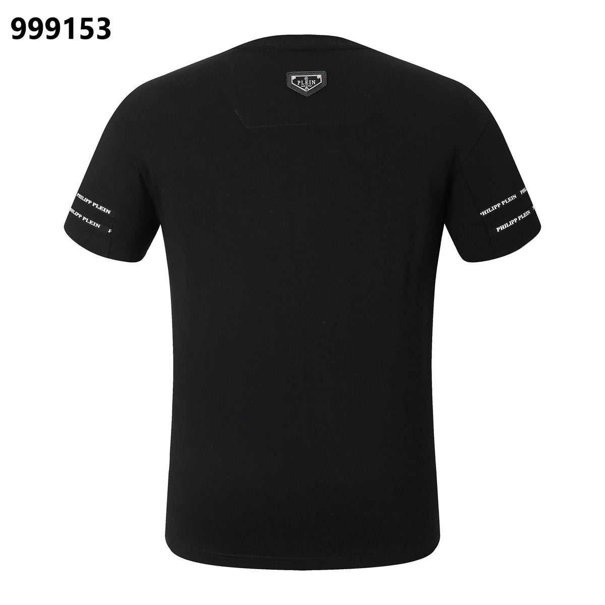 PP Men's Black Cotton Streetwear T-Shirt #68