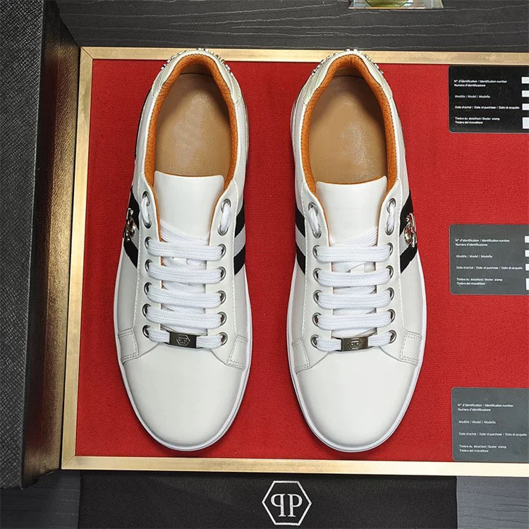 PP White Casual Sneakers #9539 | Men's Streetwear