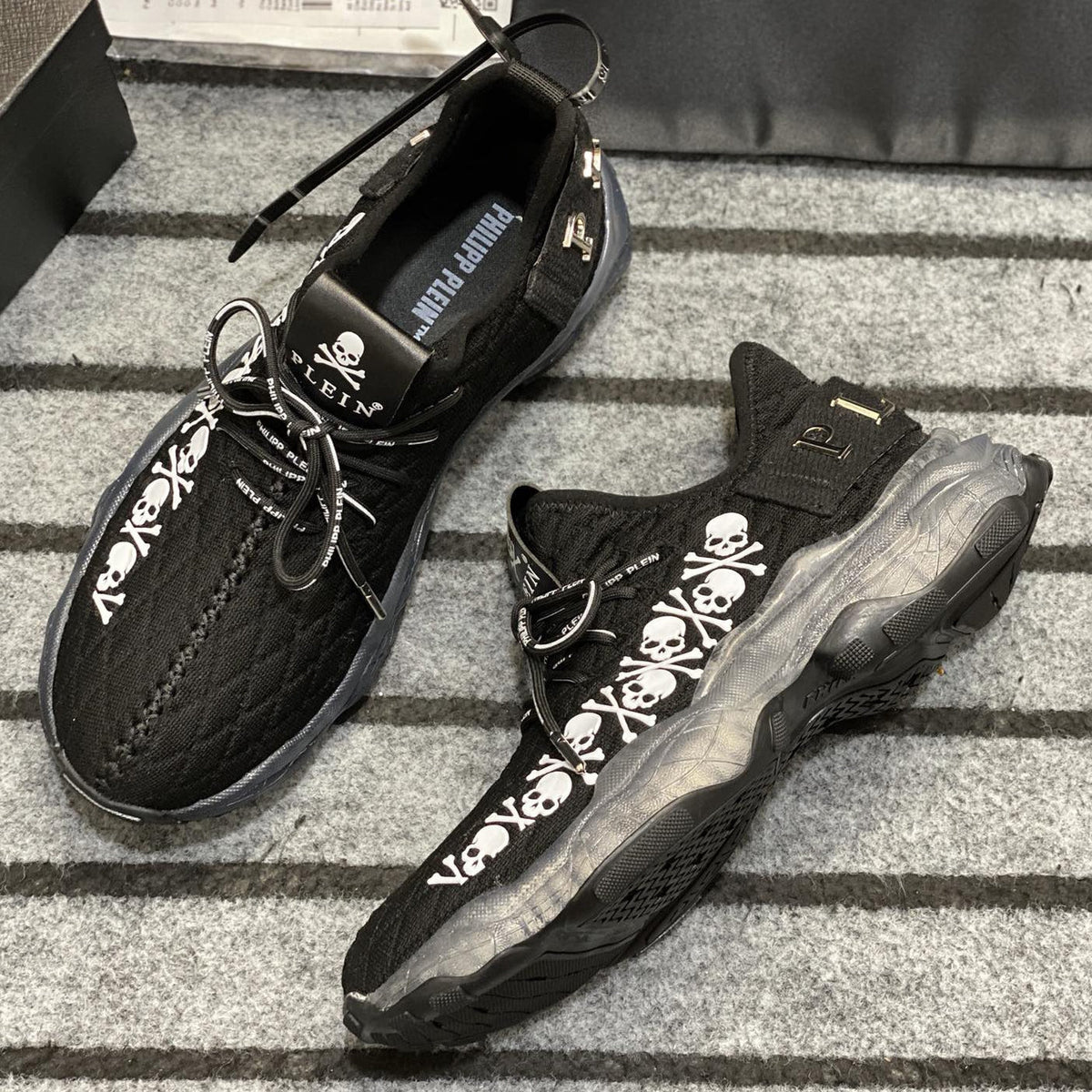 PP Black Casual Sneakers #54 | Men's Streetwear