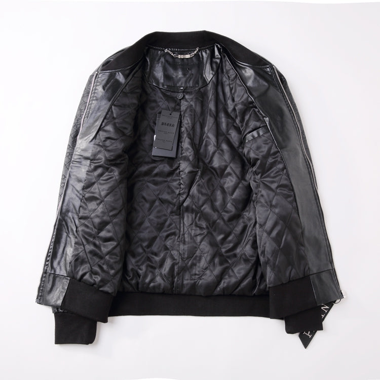 PP Black Leather Jacket #1 | Men's Streetwear