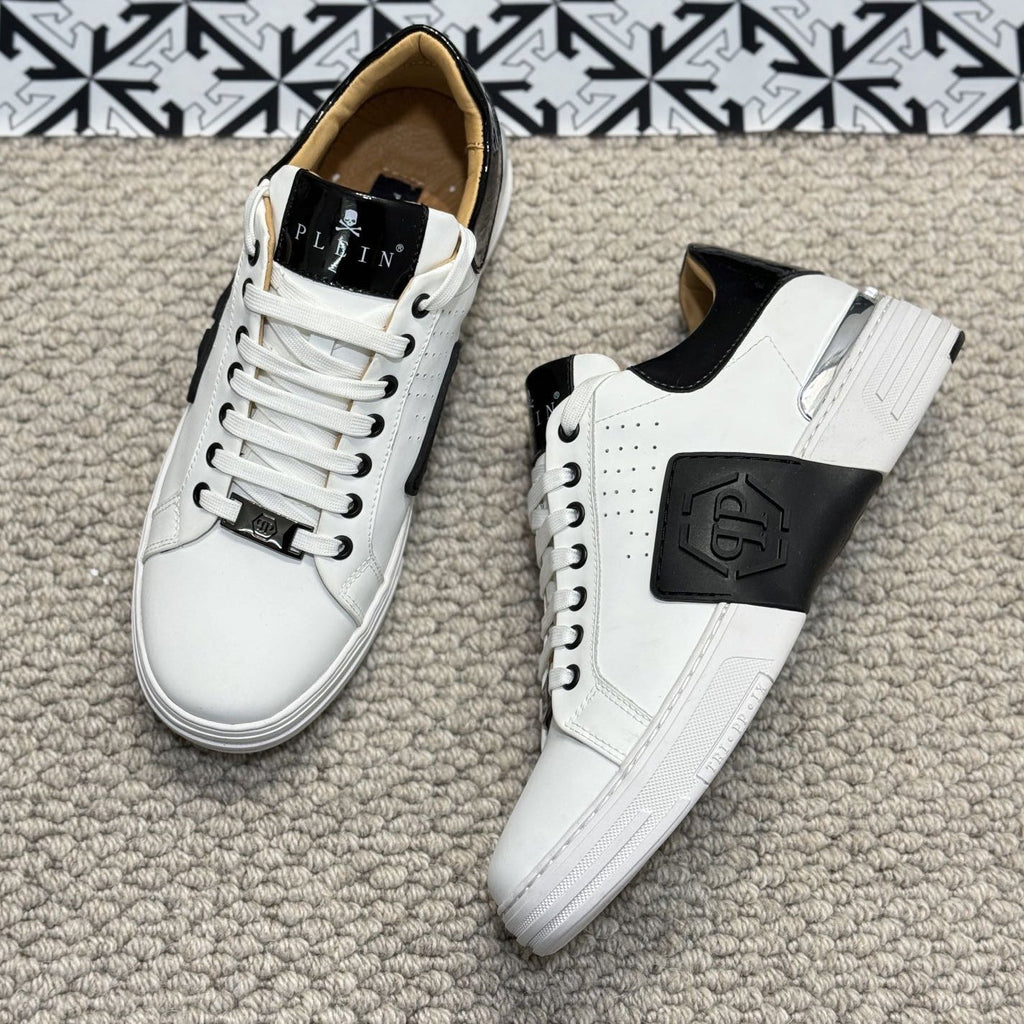 PP White & Black Casual Sneakers #56 | Men's Streetwear