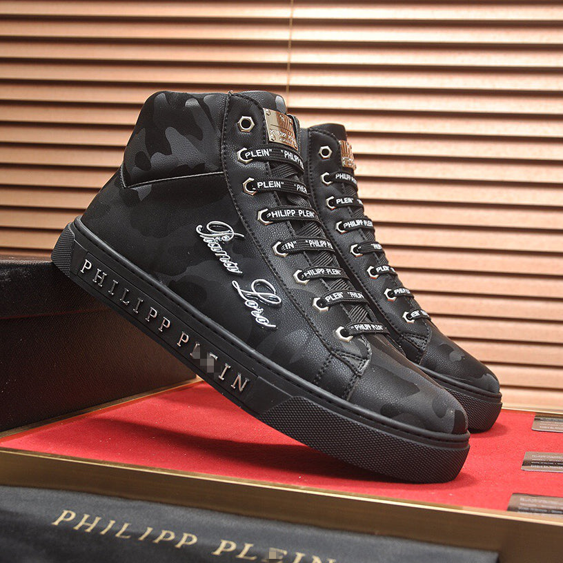 PP Black Casual Sneakers #73 | Men's Streetwear