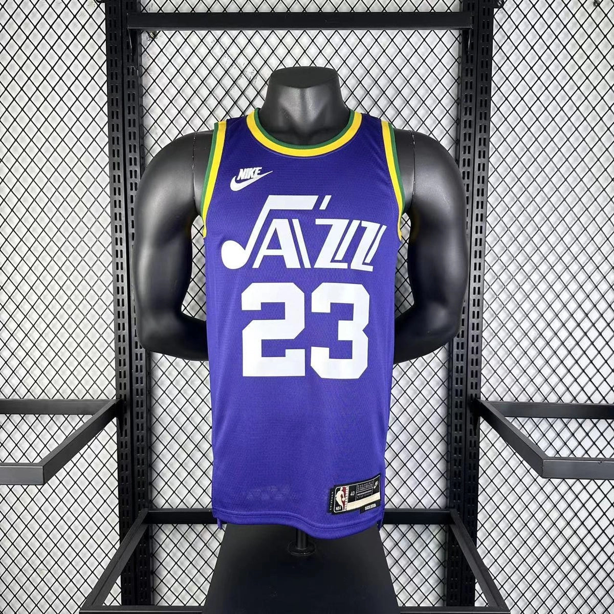 Lauri Markkanen Utah Jazz No.23 Throwback Jersey 2023-24 - View 11