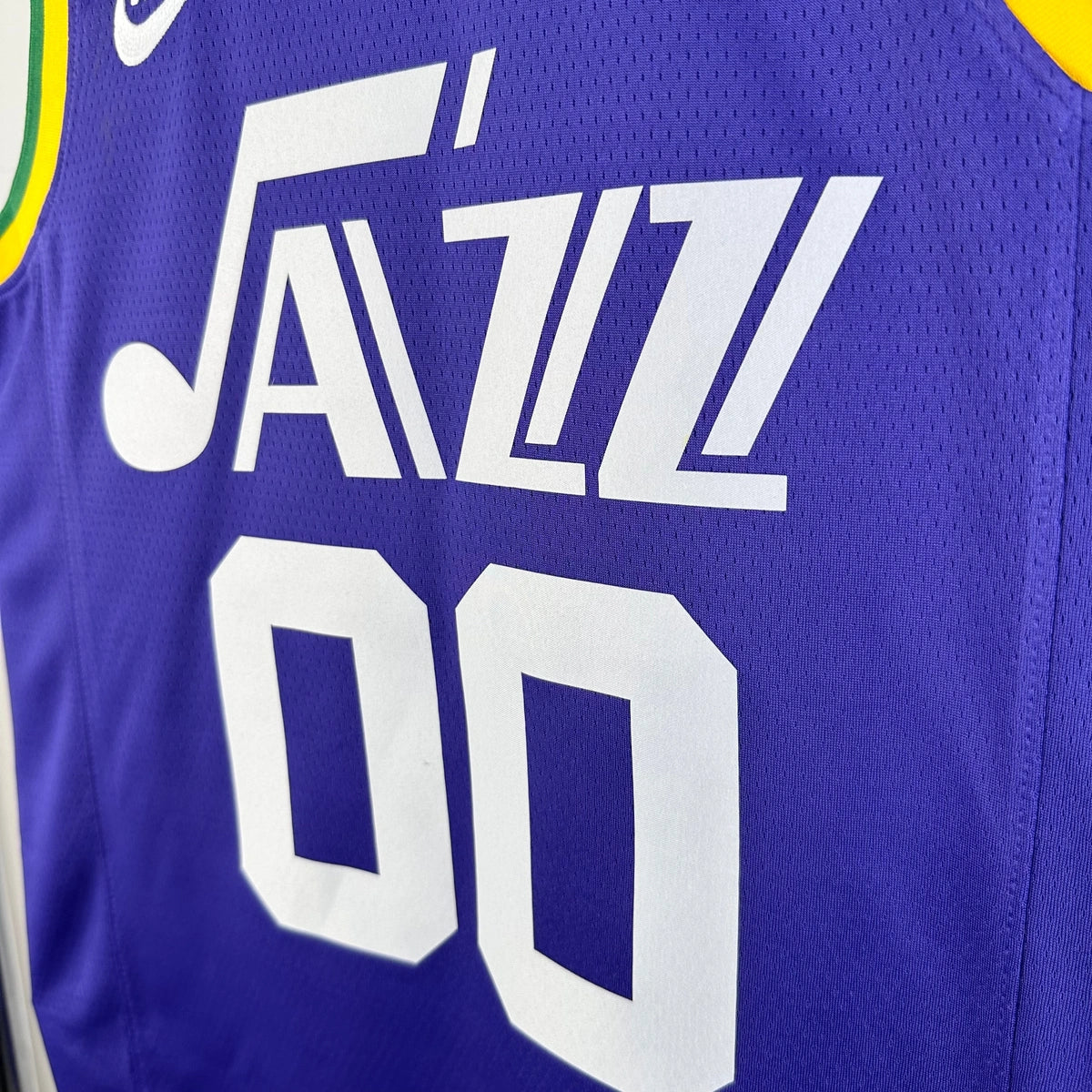 Jordan Clarkson Utah Jazz No.00 Throwback Jersey 2023-24 - View 2