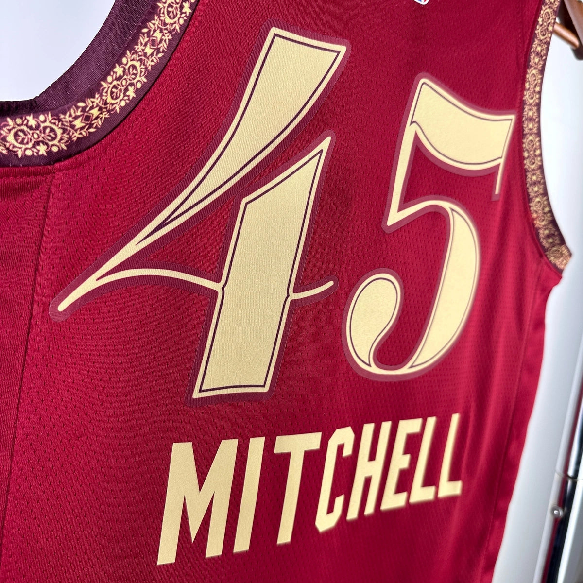 Donovan Mitchell Cleveland Cavaliers No.45 City Edition Jersey 2023-24 - View 4