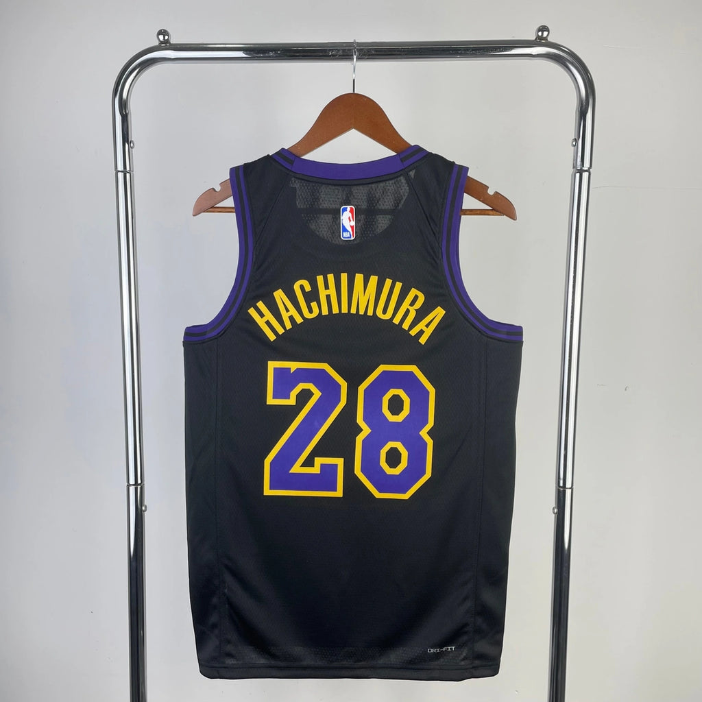 Rui Hachimura Los Angeles Lakers No.28 City Edition Jersey 2023-24 - View 6