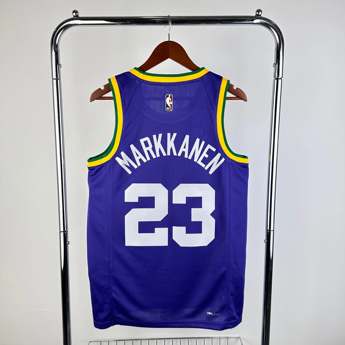Lauri Markkanen Utah Jazz No.23 Throwback Jersey 2023-24 - View 2