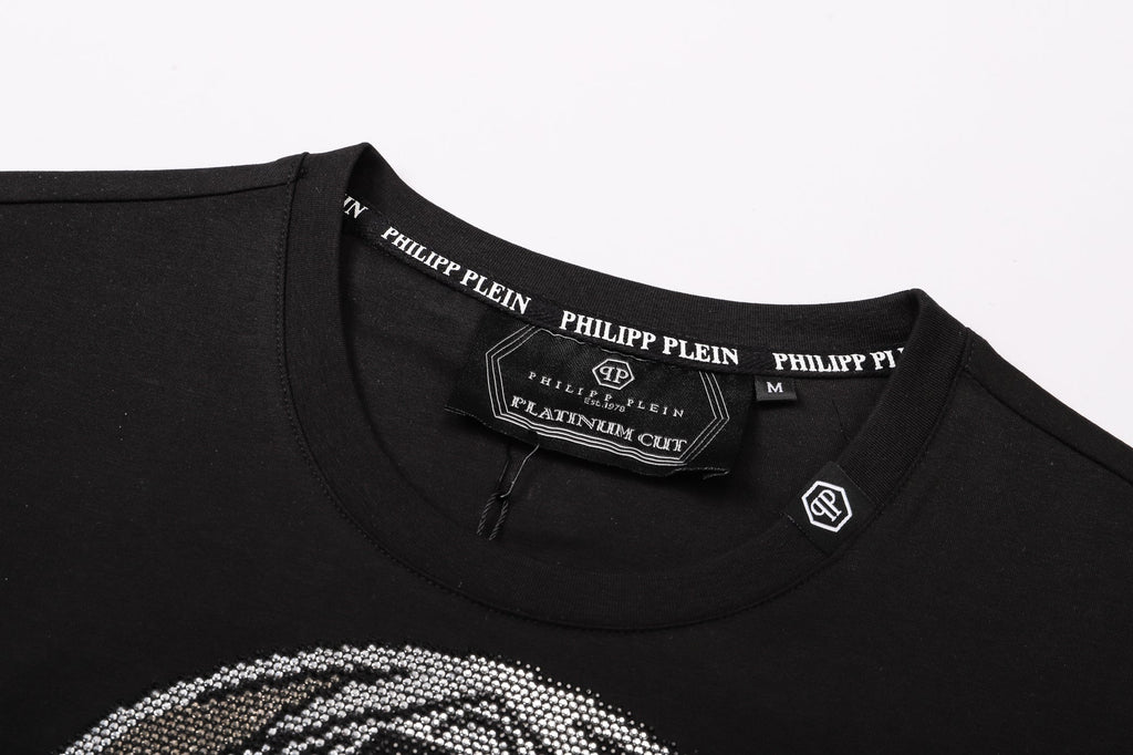 PP Black Cotton Streetwear T-Shirt #52 | Men's Tee