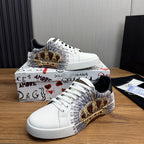 White & Black Casual Sneakers #28 | Streetwear Shoes