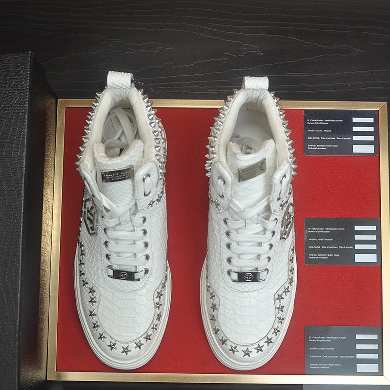 PP White Casual Sneakers #109 | Men's Streetwear